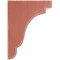 Ekena Millwork 5 1/4"W x 7 1/4"D x 9 1/2"H Bedford Wood Vintage Decor Bracket, Salvage Red BKTWD05X07X10BERD - alternate 2